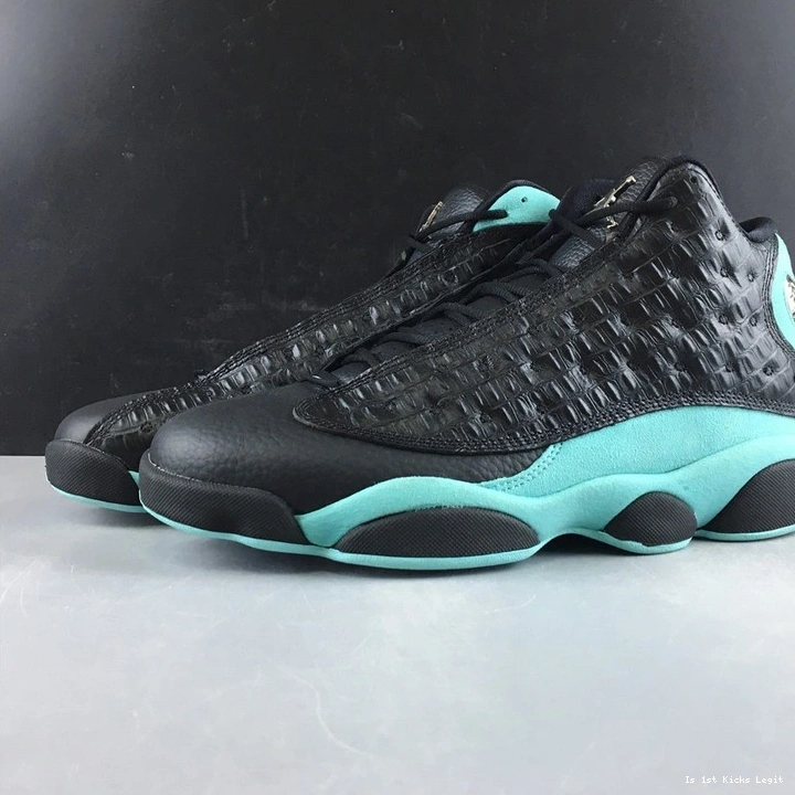 13 Green  Island 414571-030 Jordan Retro Black 0122